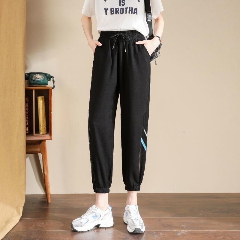 【現貨】U23-夏季女士冰絲速乾防曬休閒褲-細節圖3