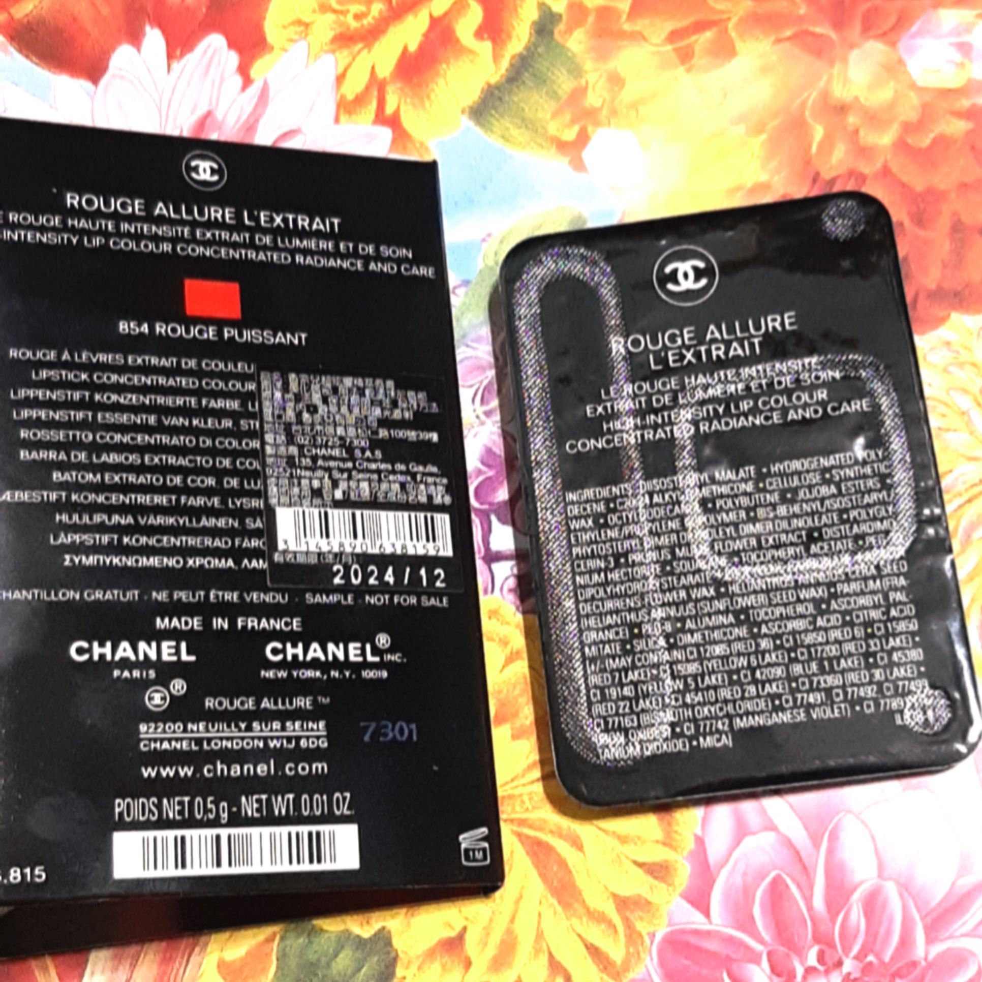 香奈兒 超炫耀精萃唇膏 #854 +唇刷🍑0.5g🍑CHANEL 攜帶式唇卡 珍珠光感新一代防護妝前乳 口紅 唇釉-細節圖4