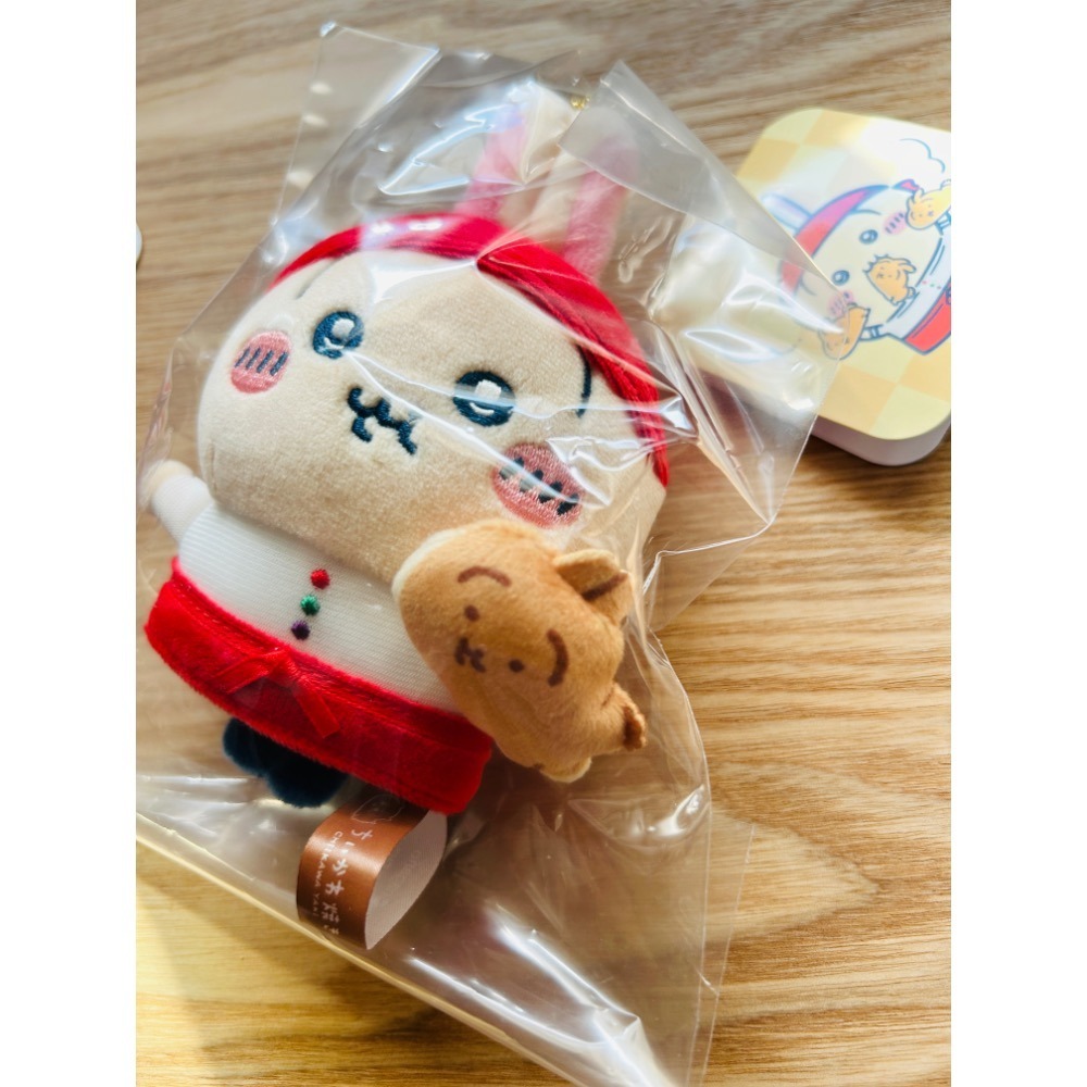 日本 吉伊卡哇 鯛魚燒店 限定 店員造型絨毛吊飾 吉伊卡哇 小八 烏薩奇｜店員さんなマスコット｜ちいかわ焼き-細節圖4