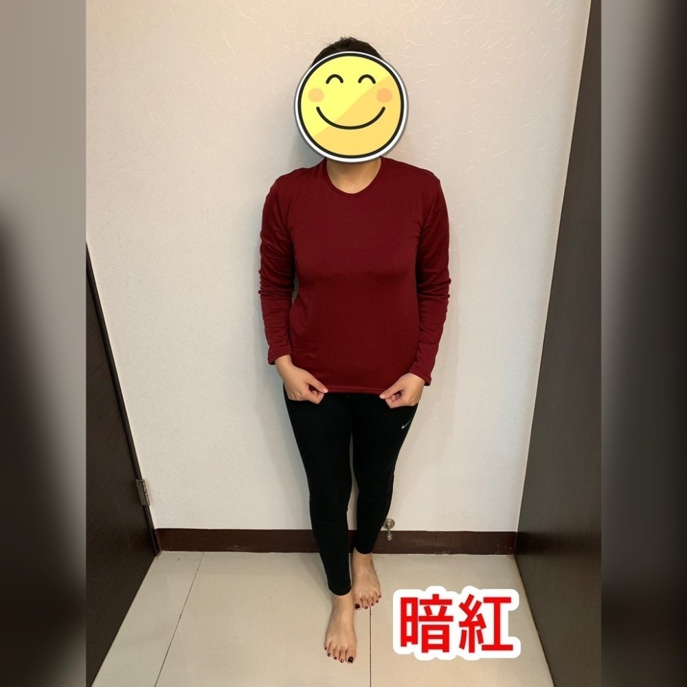 【小碼發熱衣賣場】女生圓領 內裡刷毛 衛生衣 寒流首選 保暖衣內搭衣 機能發熱衣 發熱衣 科技保暖 長袖內搭 HEGU-細節圖10