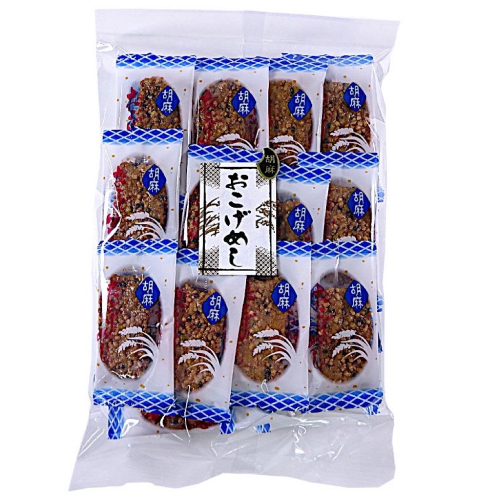 🇯🇵日本おこげめし三種口味 米菓大包裝（醬油/胡麻/海老）獨立包 日本仙貝 零食 辦公室團購必買-細節圖2