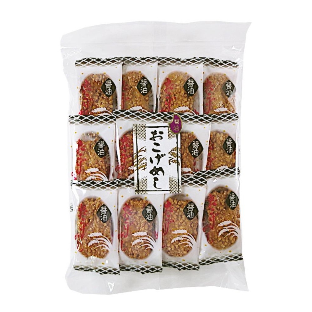 🇯🇵日本おこげめし三種口味 米菓大包裝（醬油/胡麻/海老）獨立包 日本仙貝 零食 辦公室團購必買-細節圖3