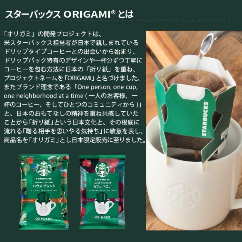 日本星巴克系列🇯🇵 ORIGAMI 手沖濾掛咖啡禮盒｜日本製｜個人滴濾｜送禮首選｜咖啡禮盒-細節圖3