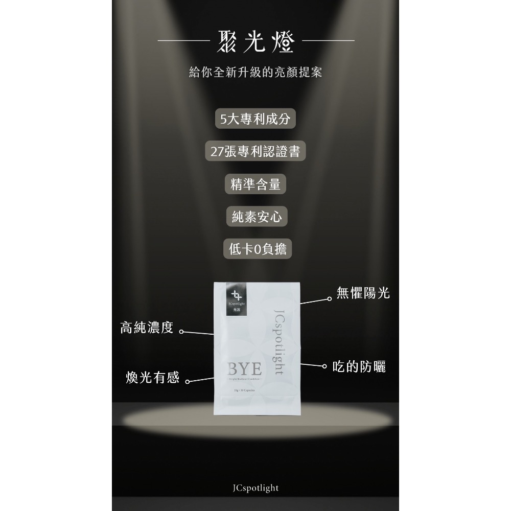 聚光燈Jcspotlight 光波膠囊 美BYE神奇 穀胱甘肽 冰晶番茄 膠原蛋白一次補足 吃的防曬 吃的乳液-細節圖3