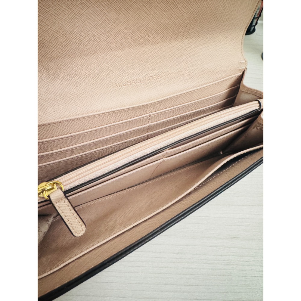 【MICHAEL KORS】MK 長夾 裸粉色-細節圖3