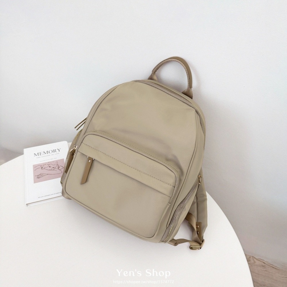現貨🔥防潑水多口袋減壓尼龍後背包｜雙拉鍊設計｜日常必備｜輕便耐用-細節圖4