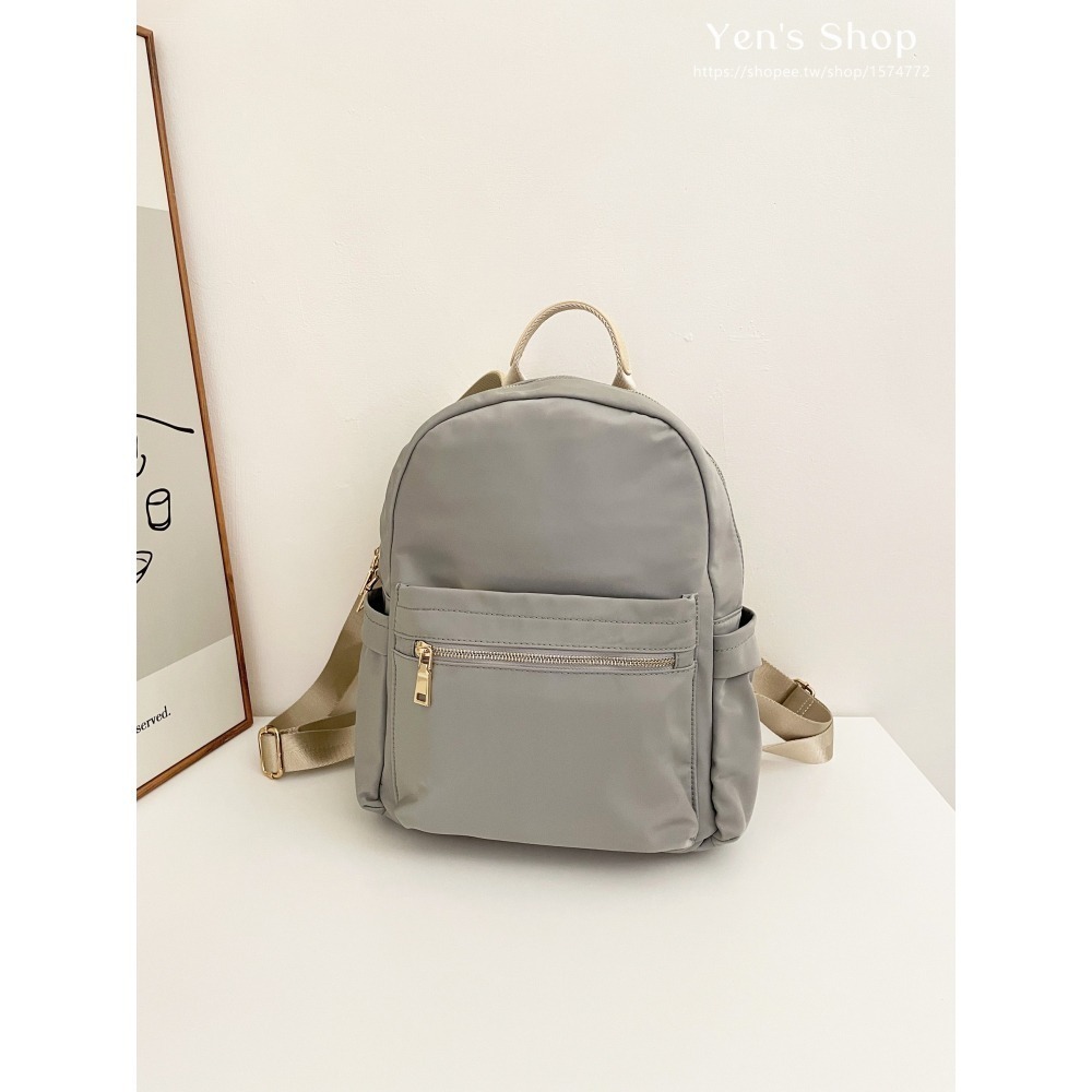 現貨🔥多隔層防潑水尼龍後背包｜可放A4｜耐用大容量｜日常通勤必備-細節圖2