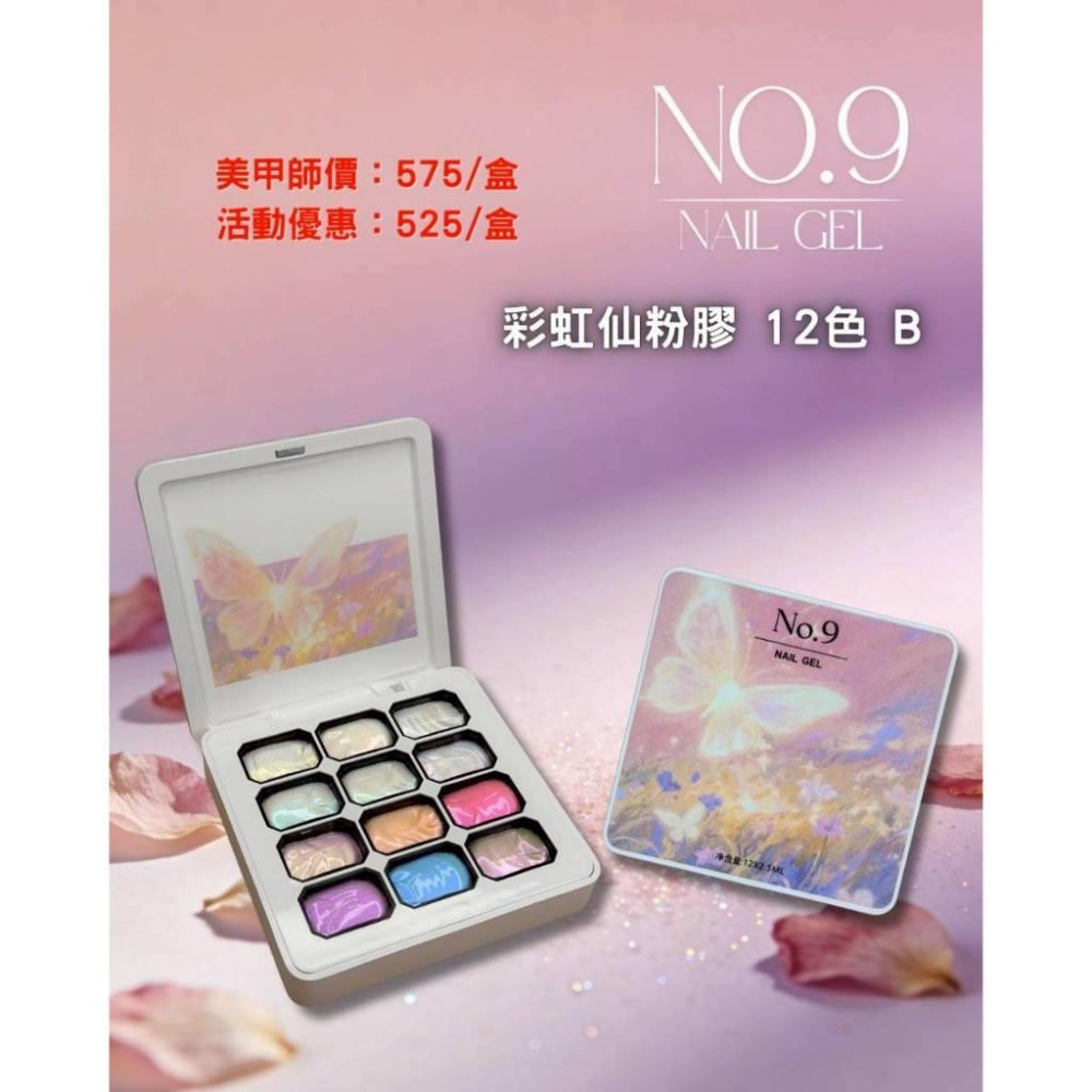 合格經銷｜大森美甲 No.9 彩虹仙粉膠 A/B兩款-細節圖2