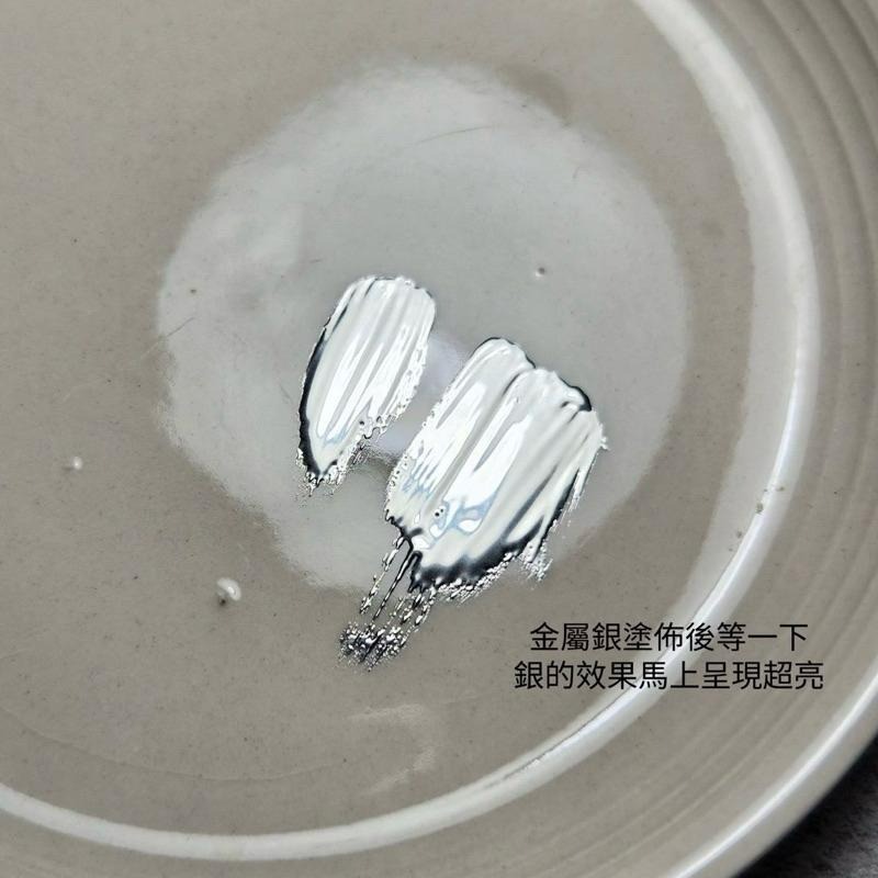 合格經銷｜大森美甲 No.9免清畫線金屬膠-銀-細節圖3