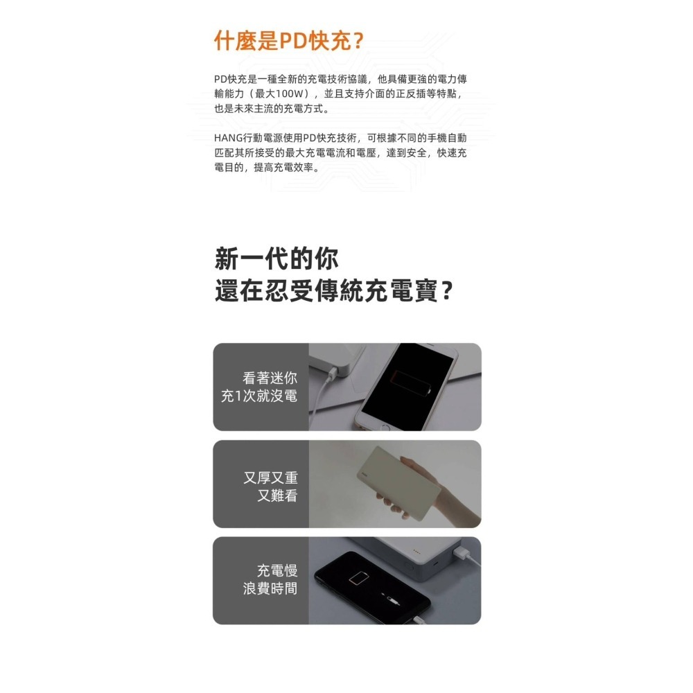 HANG PD4行動電源 40000mAh 標示WH BSMI 認證 三輸出三輸入 LED電量顯示 充電寶-細節圖4