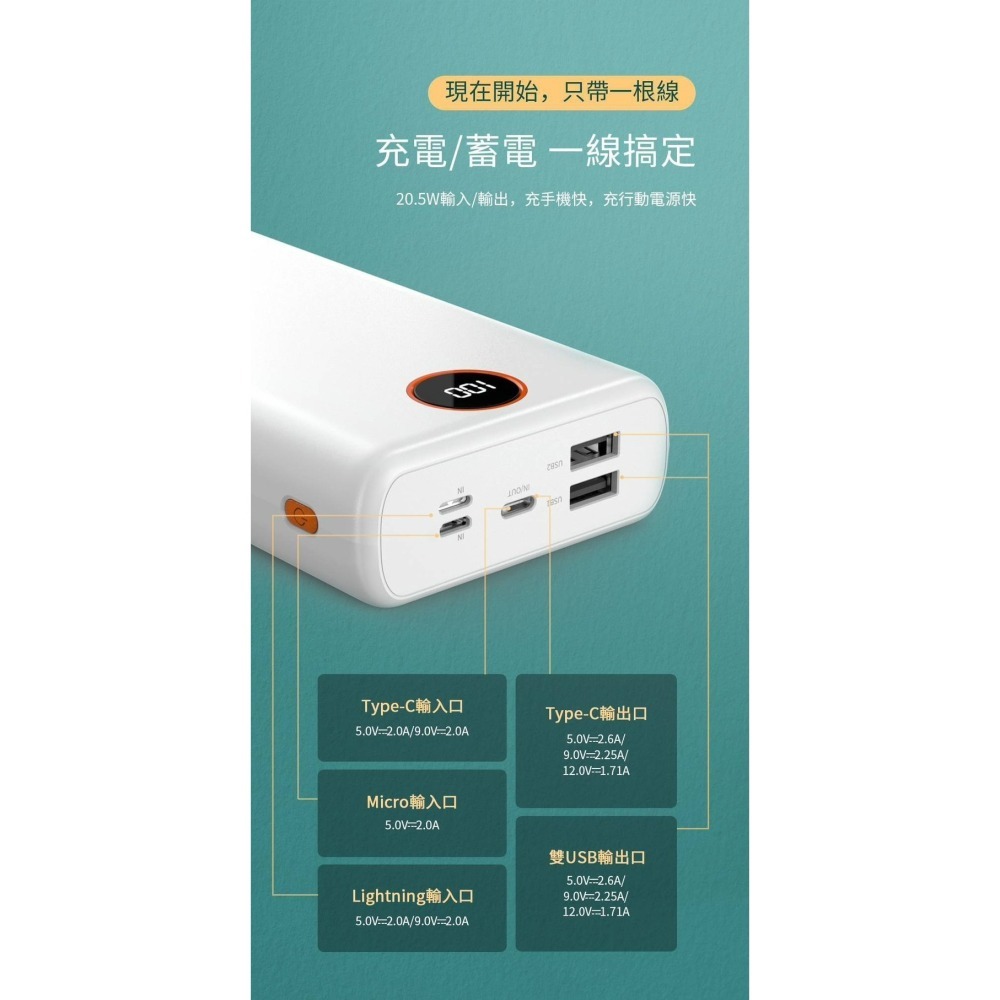 HANG PD4行動電源 40000mAh 標示WH BSMI 認證 三輸出三輸入 LED電量顯示 充電寶-細節圖5