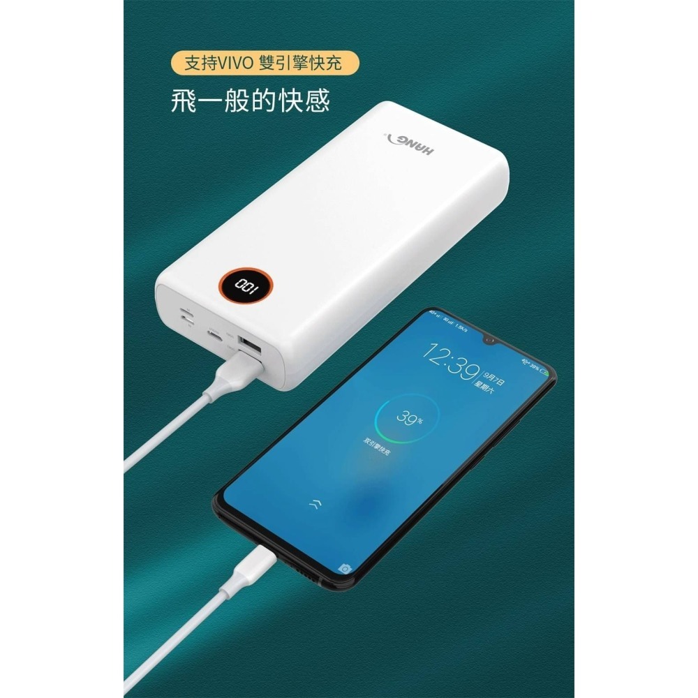HANG PD4行動電源 40000mAh 標示WH BSMI 認證 三輸出三輸入 LED電量顯示 充電寶-細節圖7