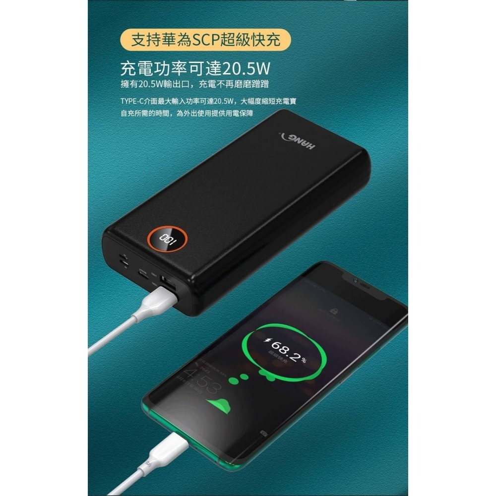 HANG PD4行動電源 40000mAh 標示WH BSMI 認證 三輸出三輸入 LED電量顯示 充電寶-細節圖9