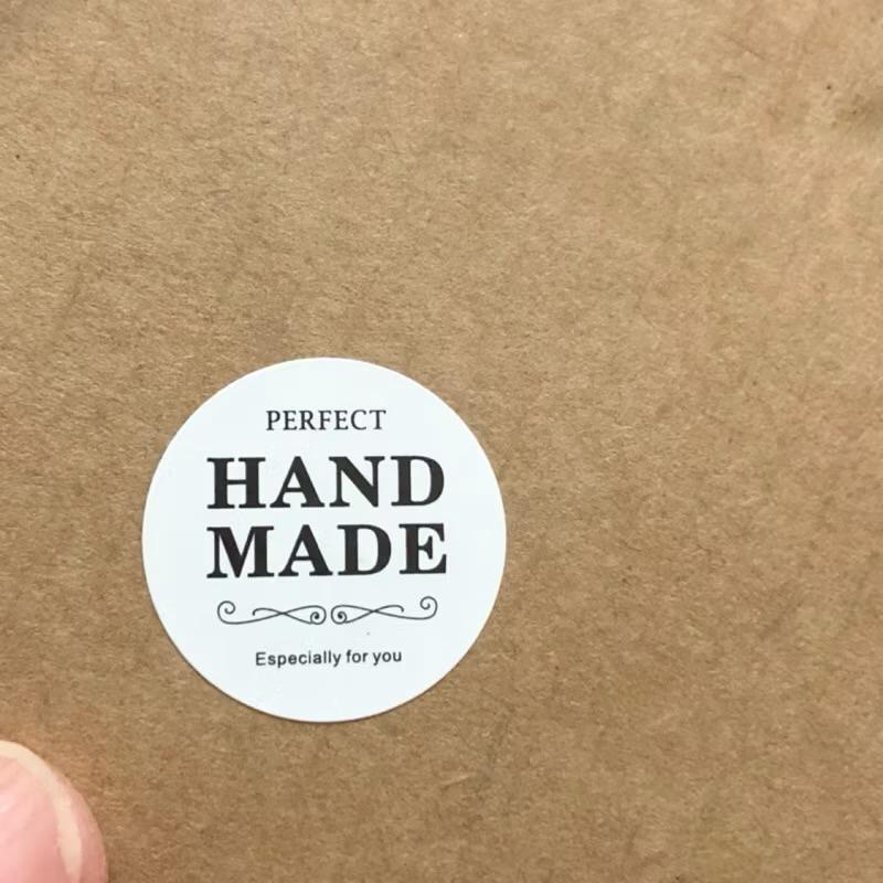 現貨｜FOR YOU/handmade/thankyou貼紙｜圓型20mm｜合成防水｜包裝用品 DIY 手工皂 禮物-細節圖4