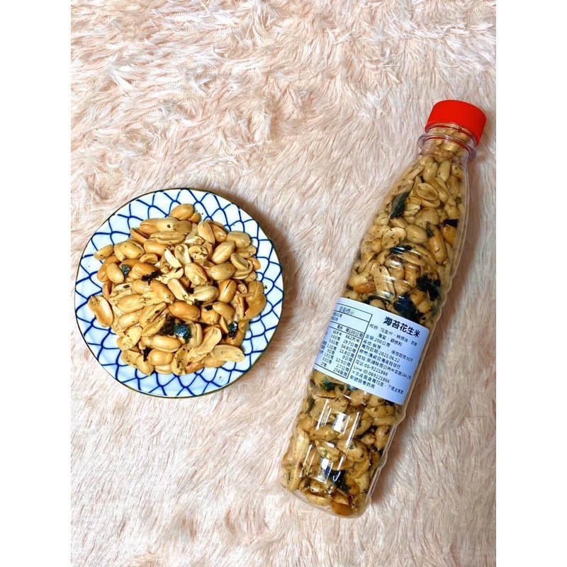 Emily澎湖名產直送🚚 阿婆 手炒 花生 花生米 罐裝花生米 🥜 190g 辣味 蒜味 九層塔 海苔-細節圖9