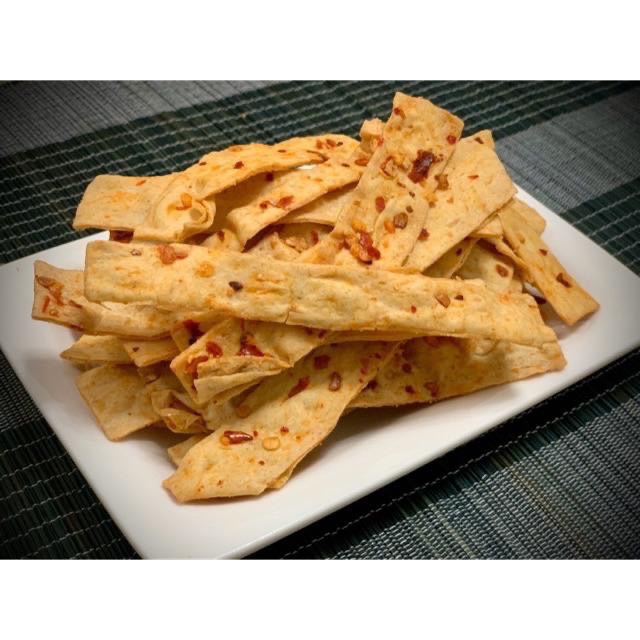 Emily澎湖名產直送🚚 魷捲片 黑胡椒魷捲片 麻辣魷捲片 海苔魷捲片 鮭魚魷捲片 100g 切片 切條-細節圖9