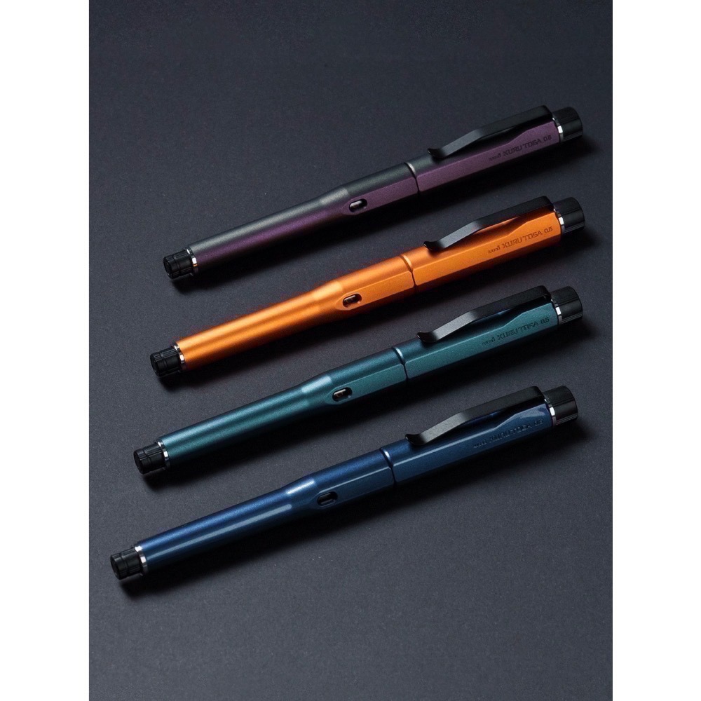 uni 三菱 KURUTOGA DIVE 0.5mm M5-5000 1P 極光紫/夕燒橘/濃密綠/深海藍 自動鉛筆-細節圖2