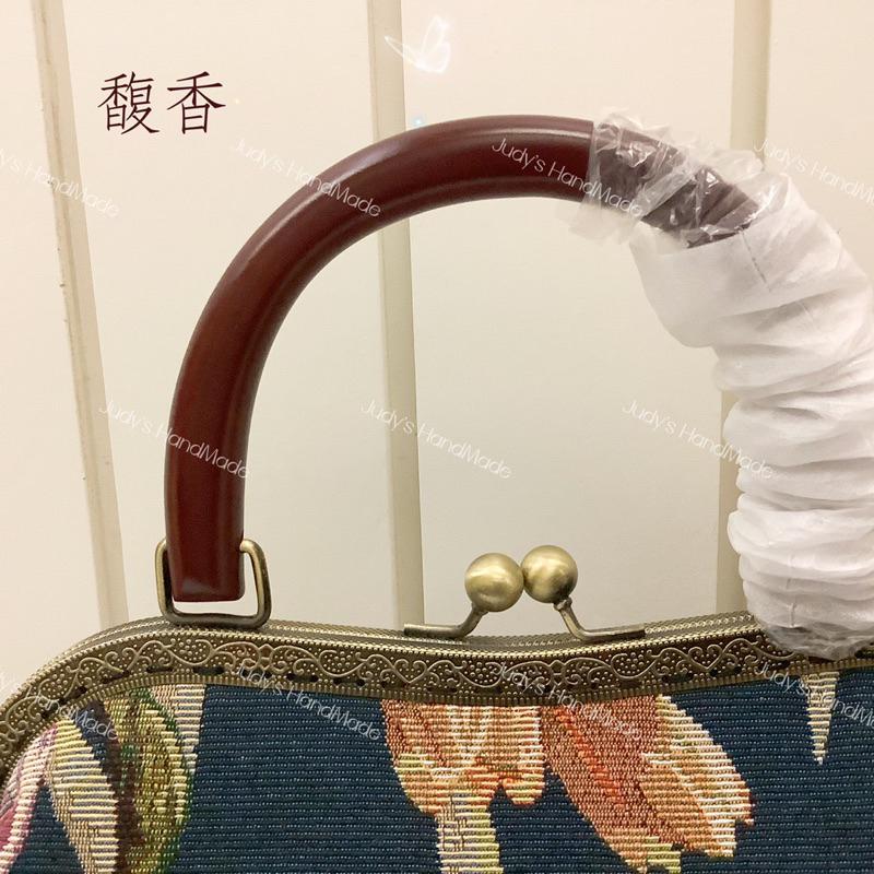 母親節禮物》馥香 紅木色提手大口金包手提包 氣質高貴典雅 法式鬱金香母親節禮物 容量大 歐式復古風格 送禮送長輩-細節圖5