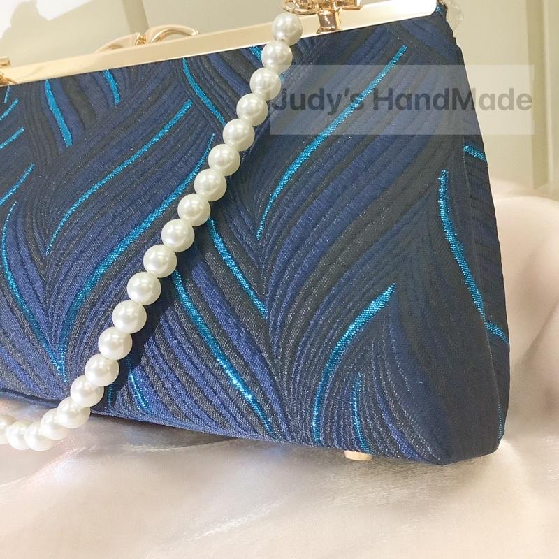 《JUDY’S小舖》魅影火焰 開運金屬環釦 双提把手口金包 限時送麻花錬 現貨 手機包手提包斜肩包宴會包婚包名媛包-細節圖3