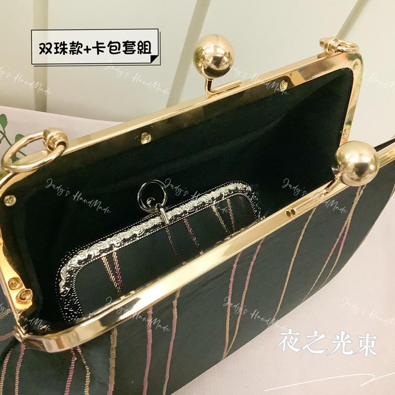 《Judy’s小舖》夜之光束 口金包卡包套組 法棍包托特包套組 簡約風格時尚有型 送肩背鍊 現貨 手機包通勤手提包-細節圖7