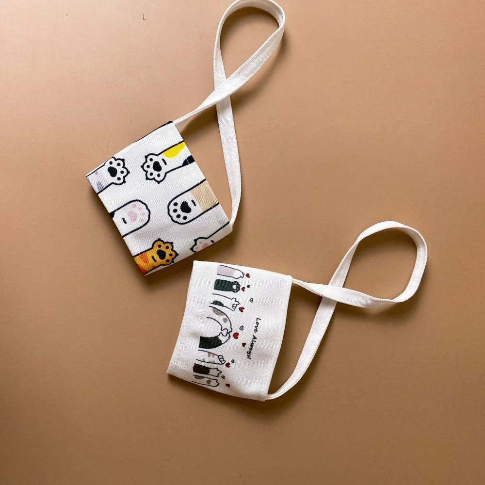 【安迪寢具】貓咪背影環保飲料提袋 環保杯套 手搖杯飲料袋 企業贈品 派對禮品 婚禮小物 寵物店禮品 禮品 畢業禮-細節圖4