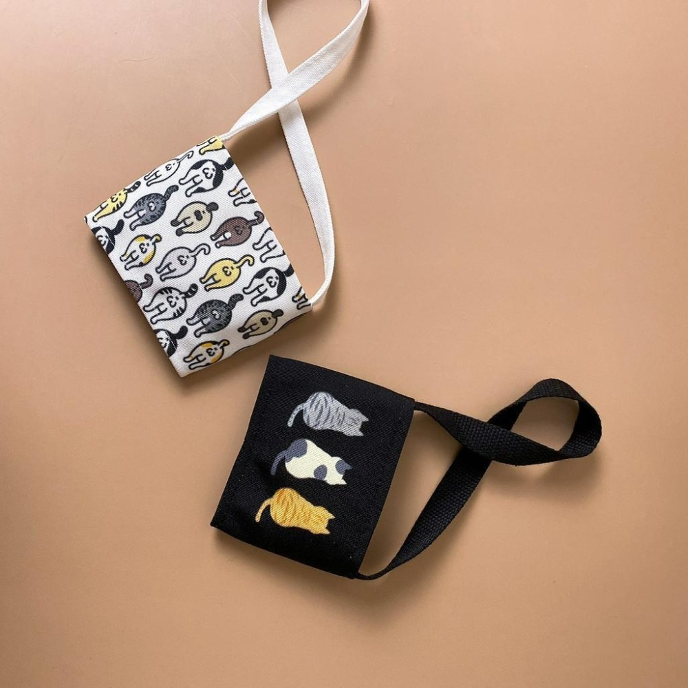 【安迪寢具】貓咪背影環保飲料提袋 環保杯套 手搖杯飲料袋 企業贈品 派對禮品 婚禮小物 寵物店禮品 禮品 畢業禮-細節圖5