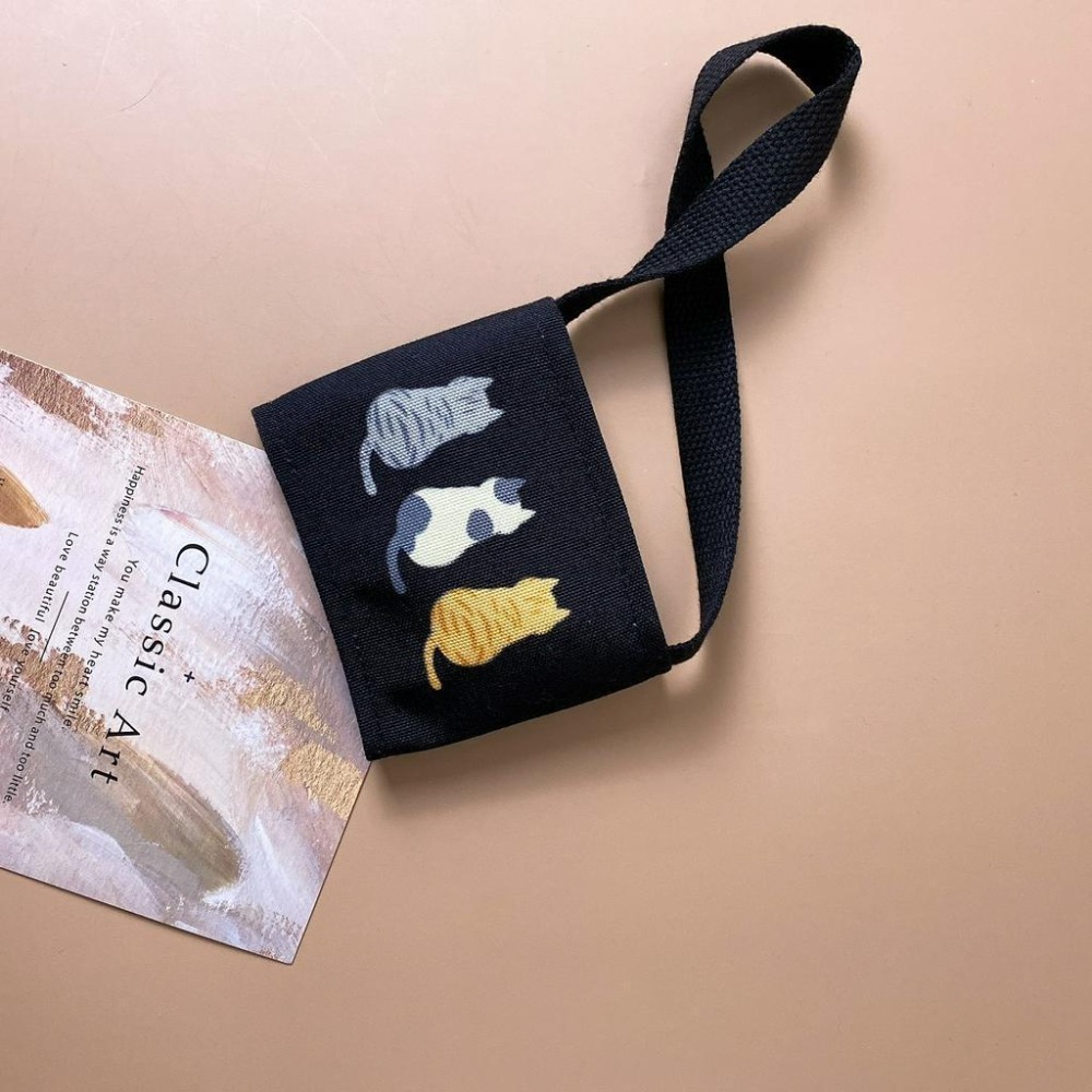 【安迪寢具】貓咪背影環保飲料提袋 環保杯套 手搖杯飲料袋 企業贈品 派對禮品 婚禮小物 寵物店禮品 禮品 畢業禮-細節圖7