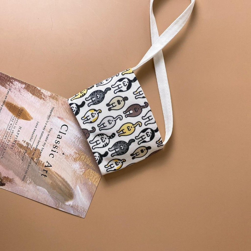 【安迪寢具】貓咪背影環保飲料提袋 環保杯套 手搖杯飲料袋 企業贈品 派對禮品 婚禮小物 寵物店禮品 禮品 畢業禮-細節圖8