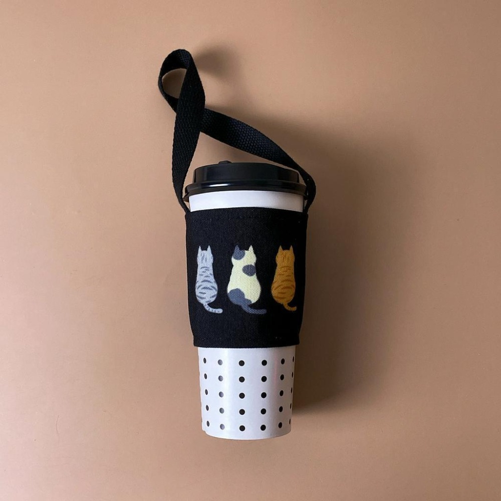 【安迪寢具】貓咪背影環保飲料提袋 環保杯套 手搖杯飲料袋 企業贈品 派對禮品 婚禮小物 寵物店禮品 禮品 畢業禮-細節圖10