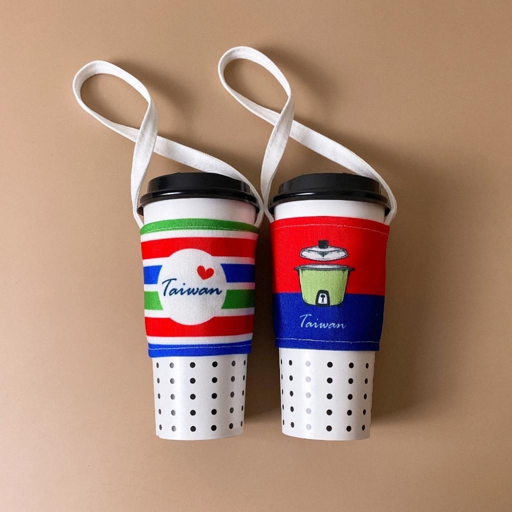 【安迪寢具】我愛台灣 買菜袋 復古茄芷 購物袋 台灣夜市小吃 大同電鍋 飲料提袋 杯套杯袋 環保杯套 企業禮品 活動派-細節圖4