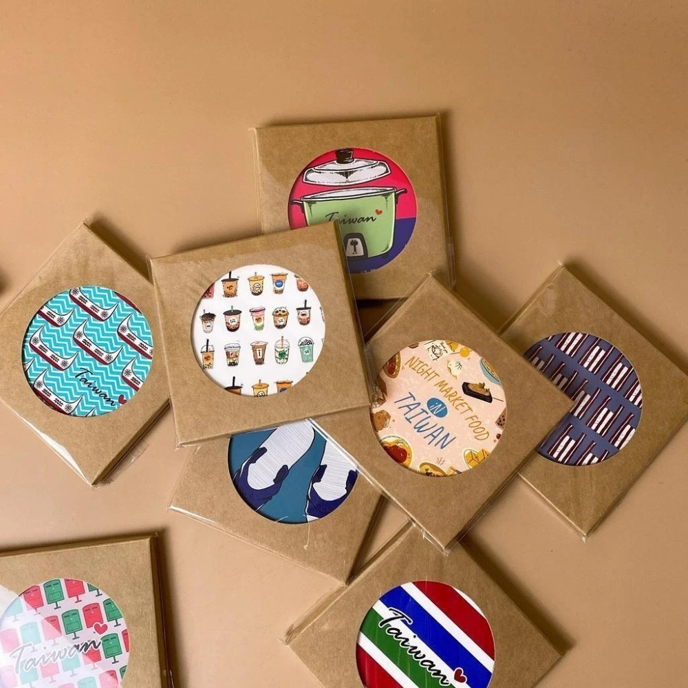 【安迪寢具】台灣特色 吸水杯墊 矽藻土杯墊 觀光禮品 台灣小吃 珍珠奶茶 買菜袋 交換禮物 抽獎 尾牙 畢業禮 禮品-細節圖9