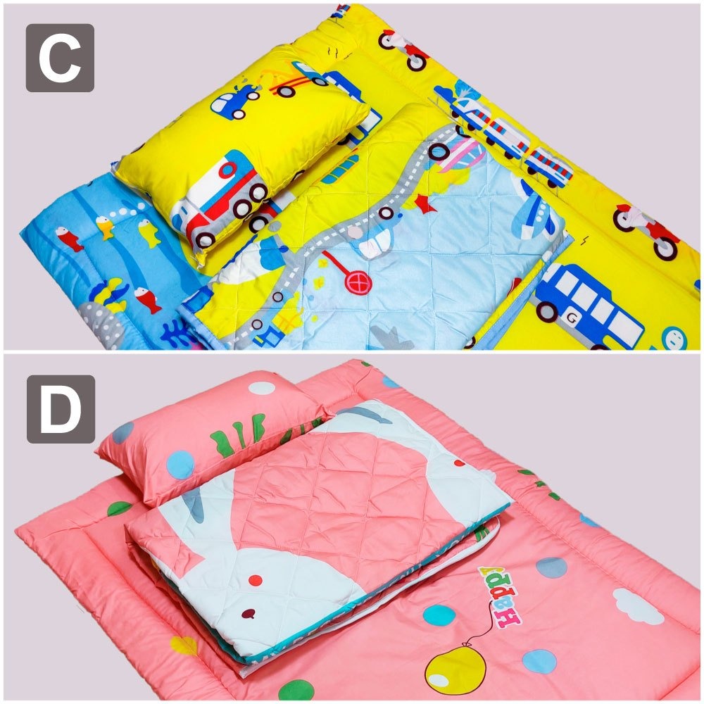 【安迪寢具】台灣製兒童睡墊三件組 枕頭 涼被 睡墊 幼兒園 幼稚園 兒童睡墊 兒童睡袋 兒童涼被 嬰幼童寢具-細節圖4