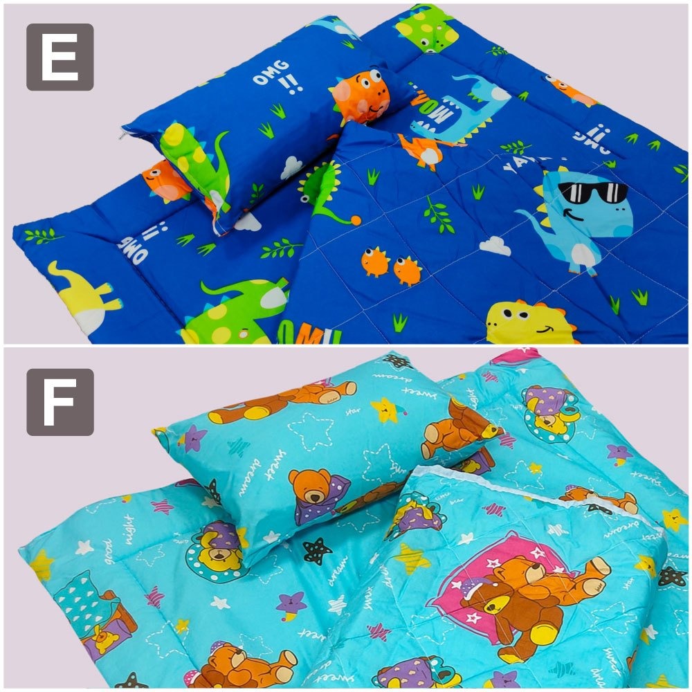 【安迪寢具】台灣製兒童睡墊三件組 枕頭 涼被 睡墊 幼兒園 幼稚園 兒童睡墊 兒童睡袋 兒童涼被 嬰幼童寢具-細節圖5