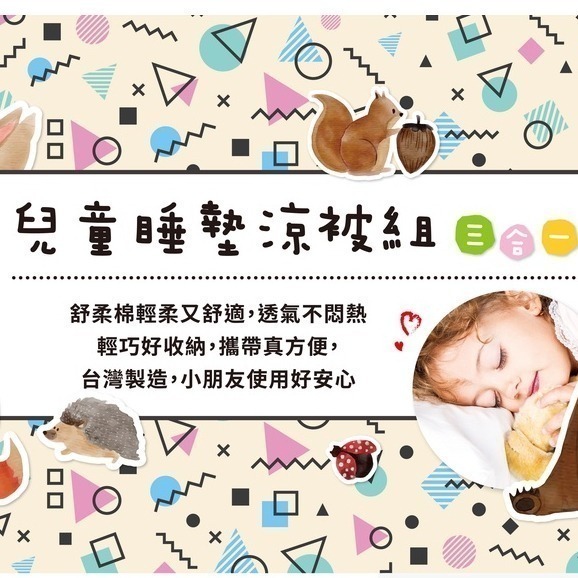 【安迪寢具】台灣製兒童睡墊三件組 枕頭 涼被 睡墊 幼兒園 幼稚園 兒童睡墊 兒童睡袋 兒童涼被 嬰幼童寢具-細節圖8