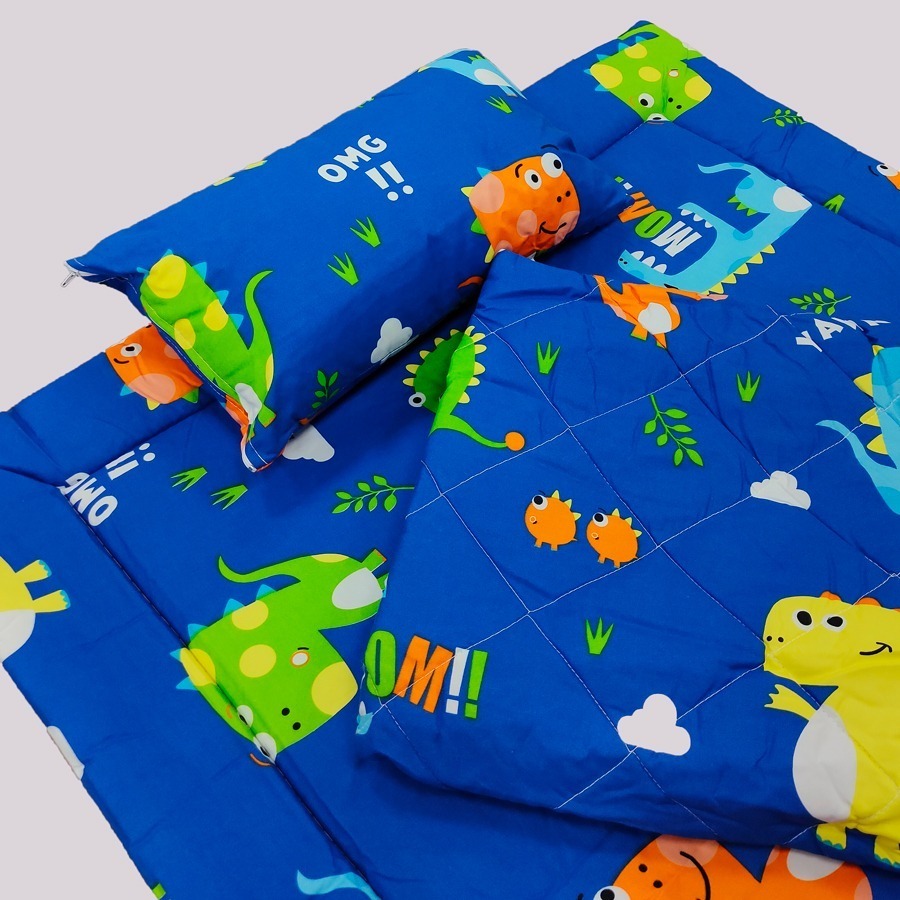 【安迪寢具】台灣製兒童睡墊三件組 枕頭 涼被 睡墊 幼兒園 幼稚園 兒童睡墊 兒童睡袋 兒童涼被 嬰幼童寢具-規格圖9