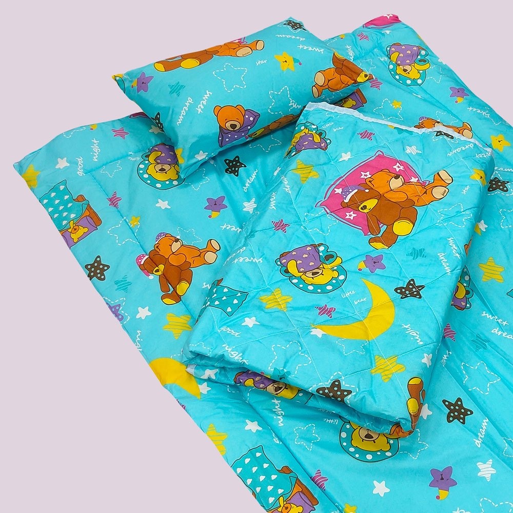 【安迪寢具】台灣製兒童睡墊三件組 枕頭 涼被 睡墊 幼兒園 幼稚園 兒童睡墊 兒童睡袋 兒童涼被 嬰幼童寢具-規格圖9