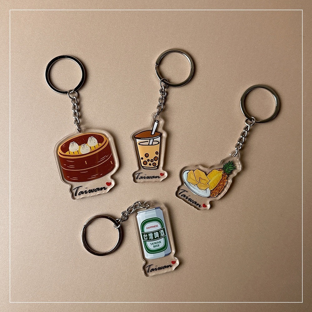 安迪寢具【台灣特色鑰匙圈】台灣 紀念品 鑰匙圈 吊飾 珍奶 珍珠奶茶 101 觀光禮品 台灣禮品 紀念禮物 出國禮物-細節圖8