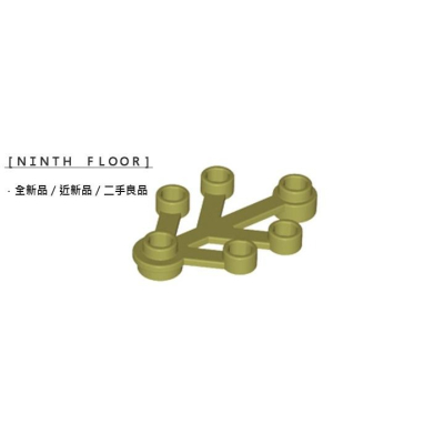 【Ninth Floor】LEGO 樂高 橄欖綠色 4x3 小片 樹葉 葉子 植物 [2423]