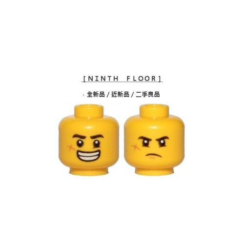 【Ninth Floor】LEGO 70437 樂高 幽靈秘境 黃色 雙面 不屑 臉 頭 [3626cpb2441]