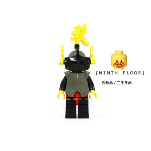 【Ninth Floor】LEGO 6086 樂高 城堡 舊龍國 黑騎士 黃龍徽 可掀盔 騎士 [cas166]