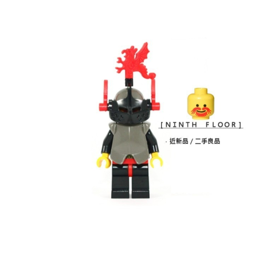 【Ninth Floor】LEGO 6009 樂高 城堡 舊龍國 黑騎士 紅龍徽 可掀盔 騎士 [cas168]