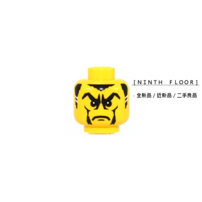 【Ninth Floor】LEGO Castle 樂高 城堡 黑蠍 蠍國 黃色 嚴肅 臉 頭 [3626bpb0219]
