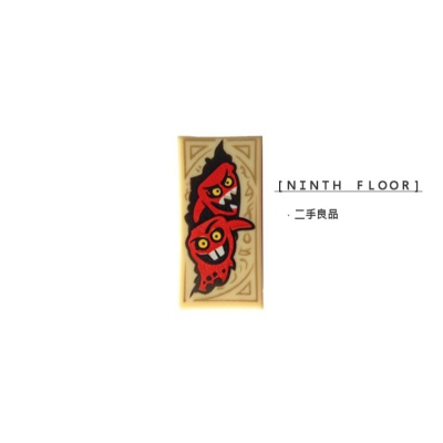 【Ninth Floor】LEGO 樂高 tile 1x2 二紅魔鬼 魔法書 魔法書頁 [3069bpb0438]