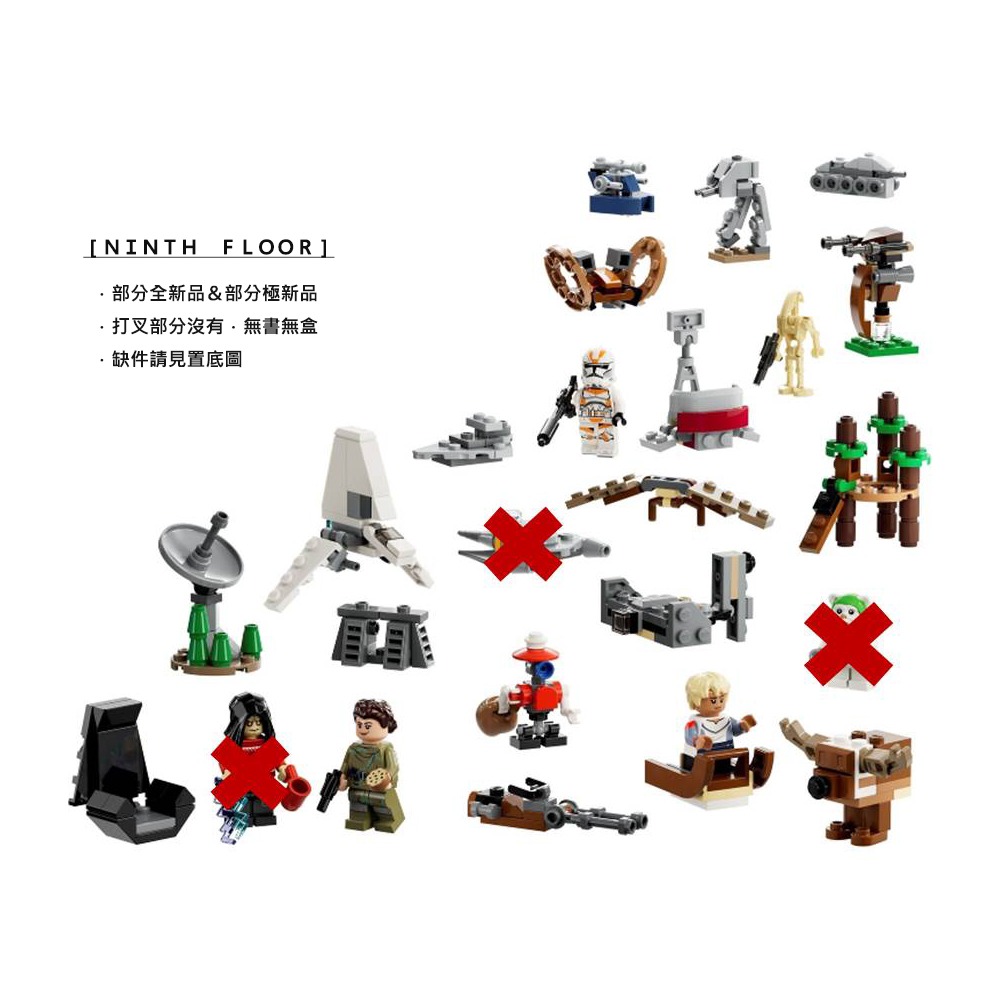 【Ninth Floor】LEGO STAR WARS 75366 樂高 星際大戰 2023年 聖誕倒數月曆 驚喜月曆-細節圖2