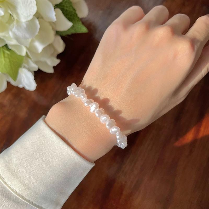 台灣現貨⚇項鍊⚇巴洛克項鏈 法式不規則異形珍珠手鏈女氣質手鐲手鍊珍珠項鍊 Justlikepig就愛豬飾品🐷-細節圖9