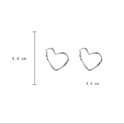 台灣現貨⚇耳針⚇誇張大氣愛心耳環2022年新款獨特設計感高級耳釘女耳圈 無耳洞Justlikepig就愛豬飾品-細節圖3