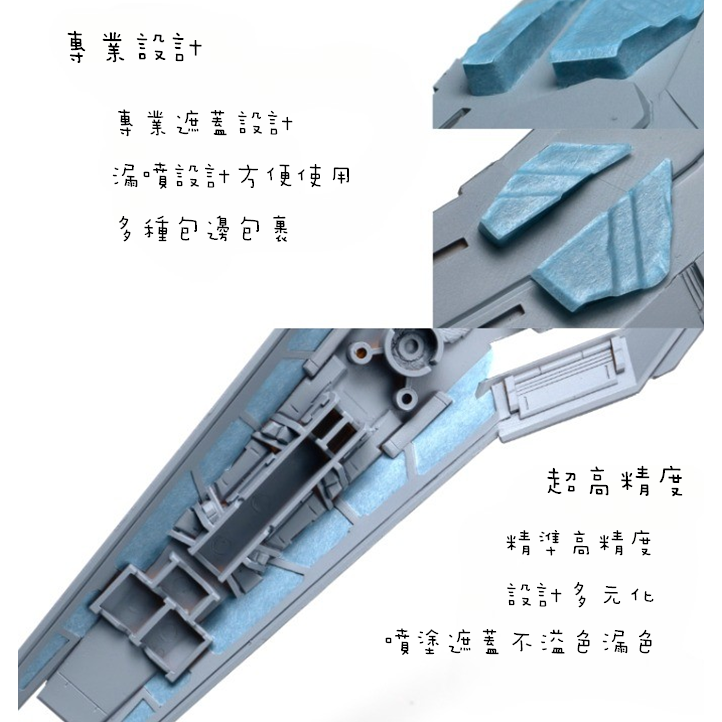 【模藝】SD亞瑟 預裁切遮蓋帶 專用機體 遮蓋膠帶 預裁切膠帶 遮蓋 噴塗膠帶 上色膠帶-細節圖5