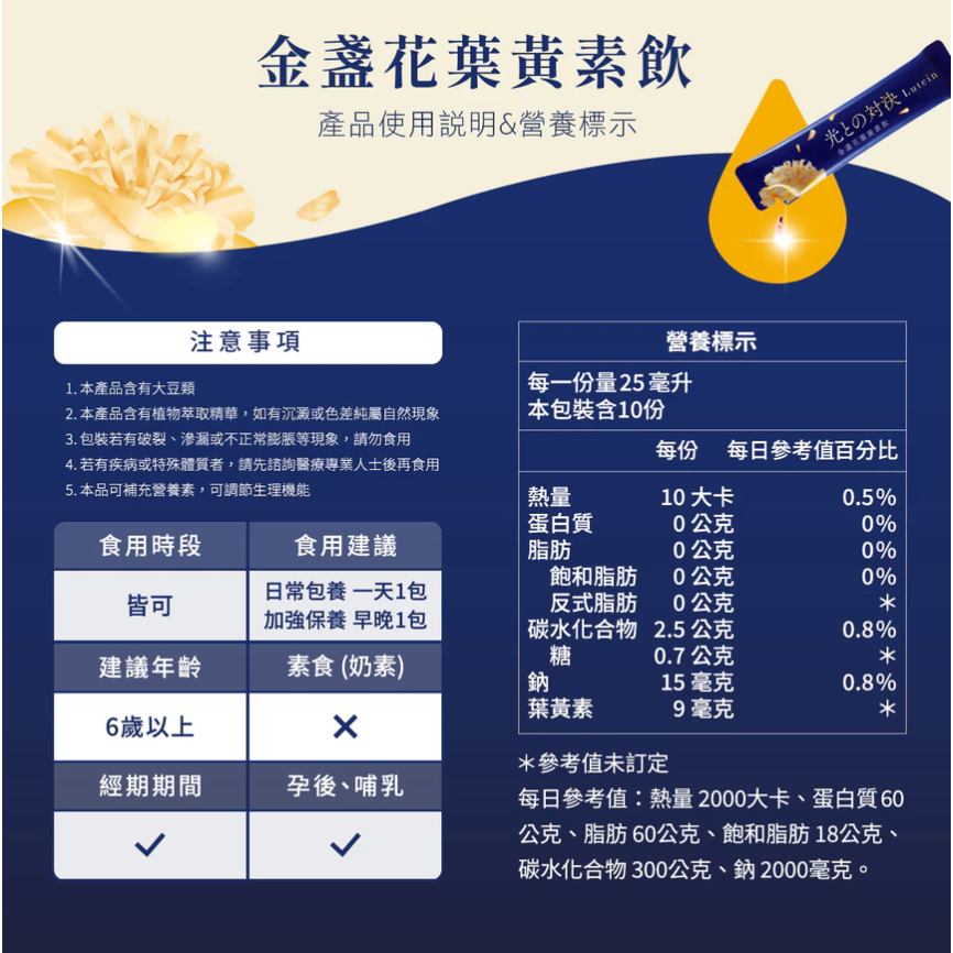2盒特價1088~味丹生技~金盞花葉黃素飲 10入，原價680，日本專利超微米乳化技術~舒適關鍵因子專利黑番茄，有感調理-細節圖10