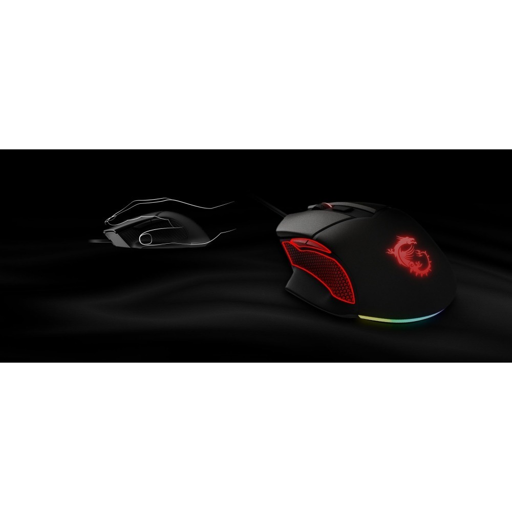 【MSI微星】電競遊戲必備桌機電腦滑鼠｜CLUTCH GM20 ELITE (手感配重/RGB)-細節圖2