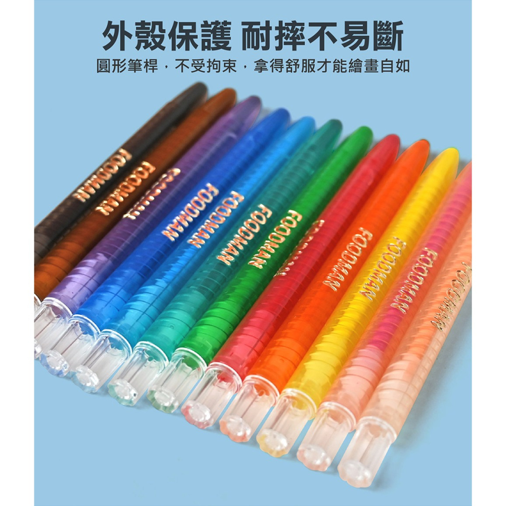 💛全新現貨💛《風車》FOOD超人兒童旋轉蠟筆💖小小孩💖-細節圖3